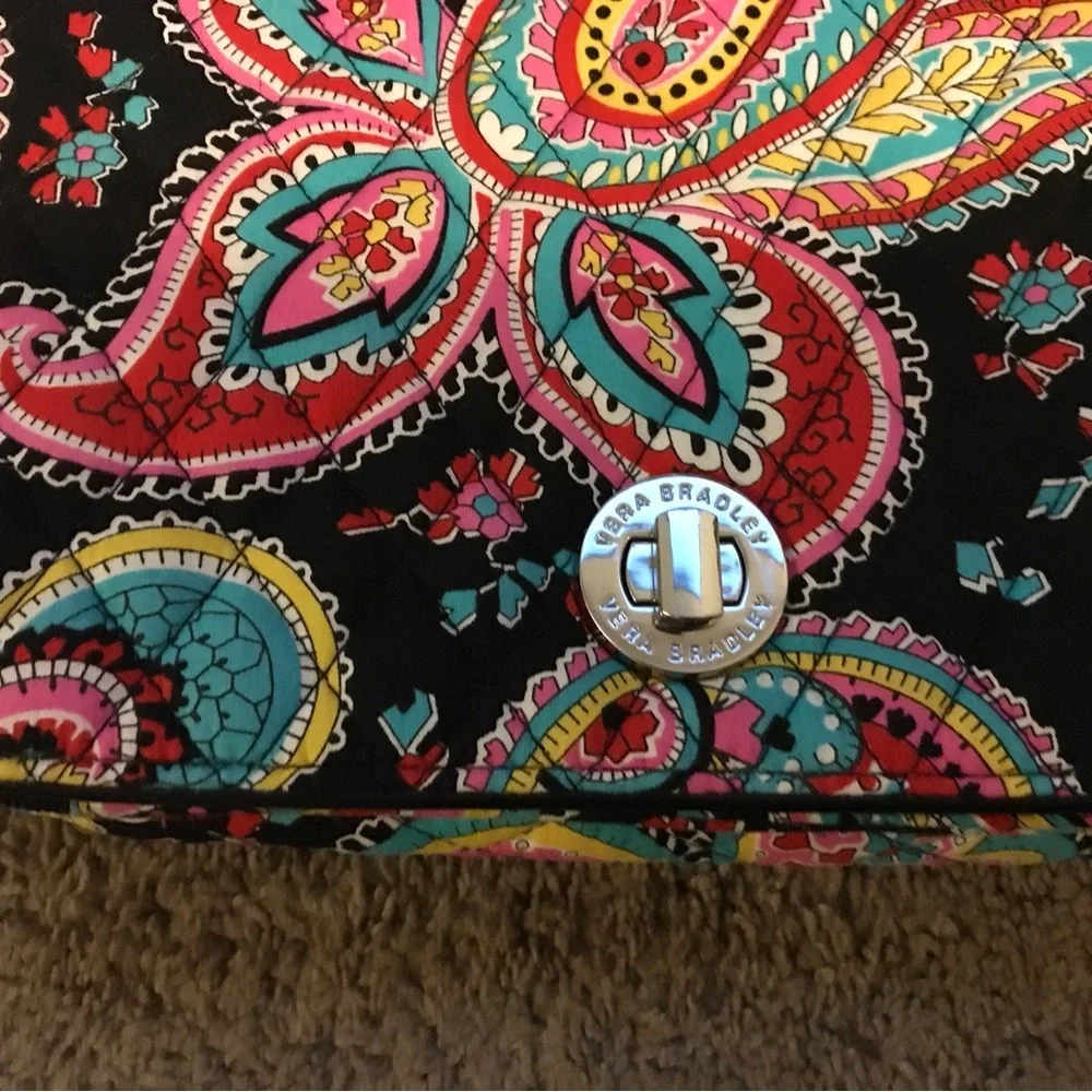 NWOT Vera Bradley Multicolor Paisley Crossbody bag turn lock